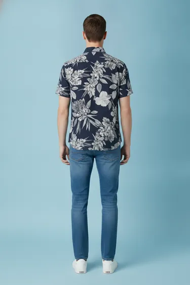 Men Casual Shirts (Navy Blue) - Navy Blue