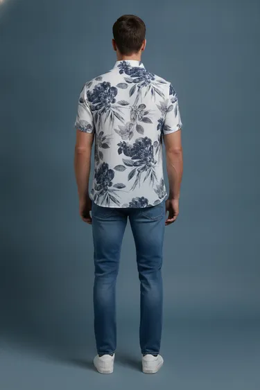 Men Casual Shirts (White) - White