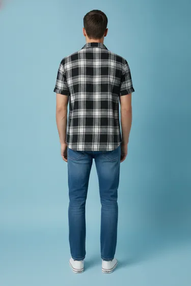 Men Casual Shirts (Black) - Black