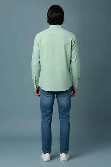 Men Formal Shirts (Light Pista) - Light Pista