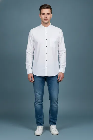 Men Formal Shirts (White) - White