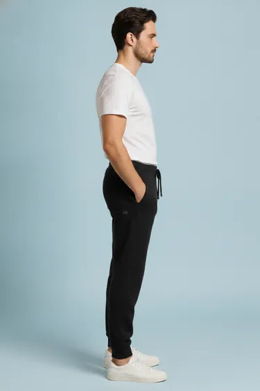 Men Track Pants & Pyjamas (Black) - Black