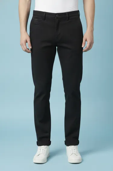 Men Casual Trousers (Black) - Black