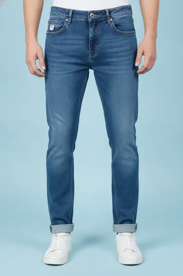 Mens Jeans (Medium Blue) - Medium Blue