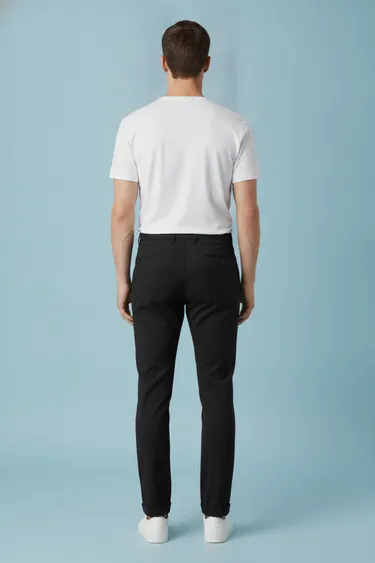 Men Casual Trousers (Black) - Black