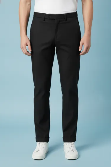 Men Casual Trousers (Black) - Black