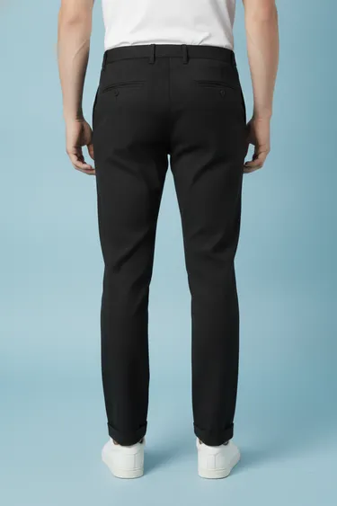 Men Casual Trousers (Black) - Black