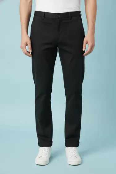Men Casual Trousers (Black) - Black