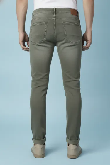 Men Jeans (Medium Olive) - Medium Olive