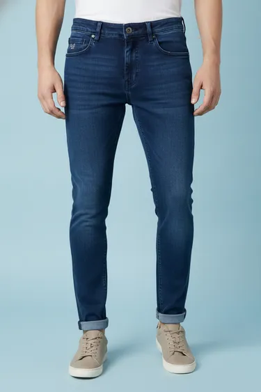 Men Jeans (Dark Blue) - Dark Blue