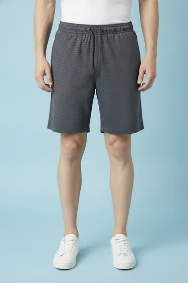 Men Boxers (Light Grey) - Dark Grey