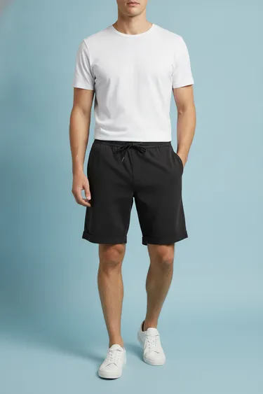 Mens Shorts (Black) - Black