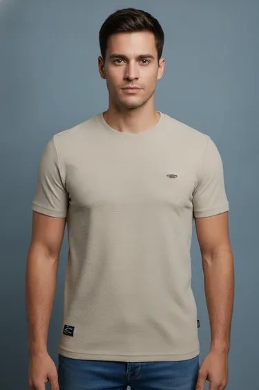 Men T-Shirts (Medium Beige) - Medium Beige