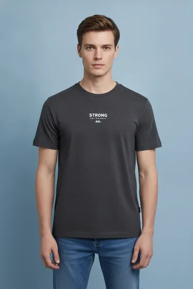 Men T-Shirts (Dark Grey) - Dark Grey