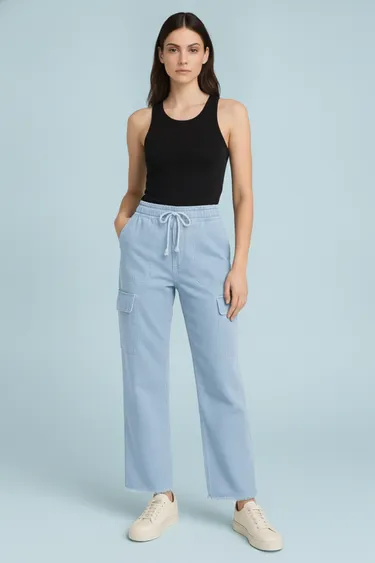 Women Track Pants & Joggers (Ice Blue) - Ice Blue