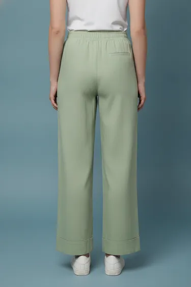 Women Trousers & Capris (Light Green) - Light Green