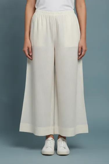 Women Trousers & Capris (Cream) - Cream