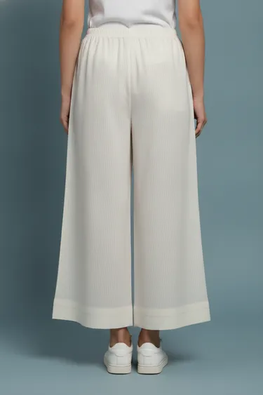 Women Trousers & Capris (Cream) - Cream