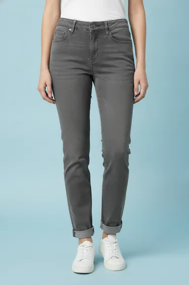Women Jeans (Grey) - Grey