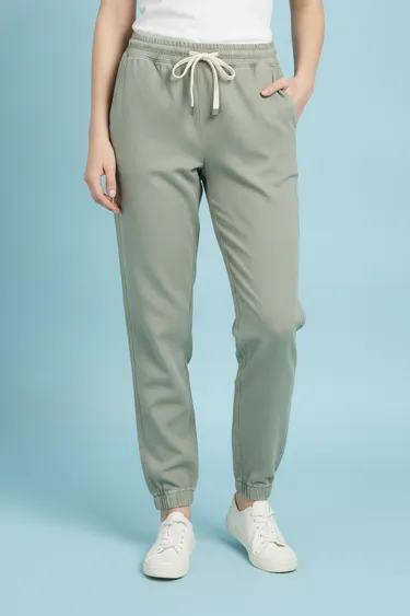 Women Jeans (Light Olive) - Light Olive