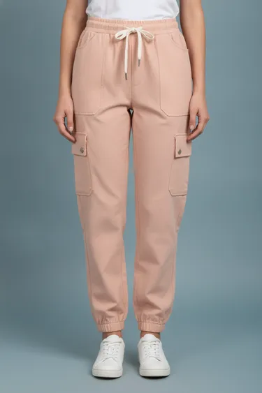 Women Track Pants & Joggers (Peach) - Peach