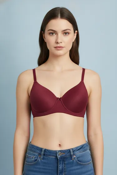 Women Bra (Wine) - Wine
