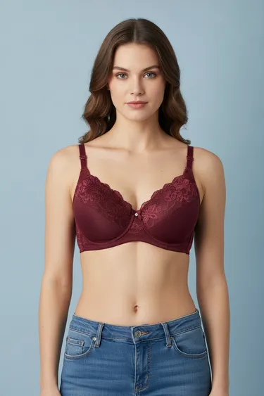 Women Bra (Wine) - Wine