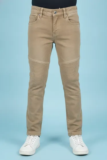Kids Boy Casual Trousers (Tan) - Tan