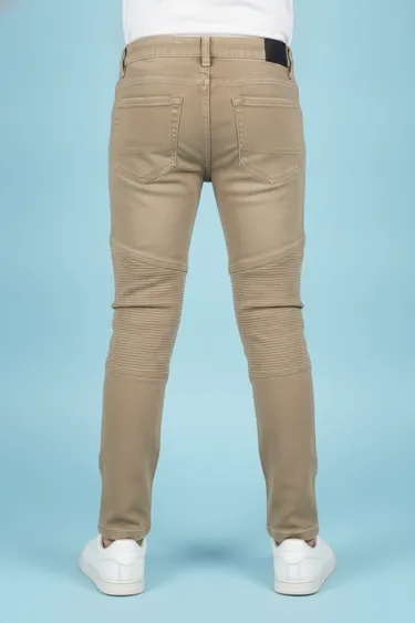 Kids Boy Casual Trousers (Tan) - Tan