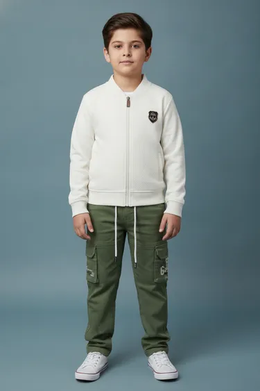 Kids Boy Baba Suits (Off White) - Off White