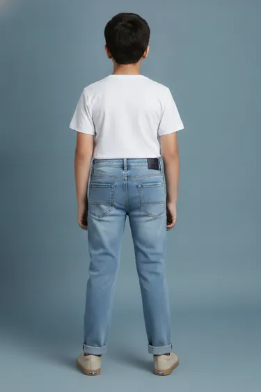 Kids Boy Jeans (Light Blue) - Light Blue