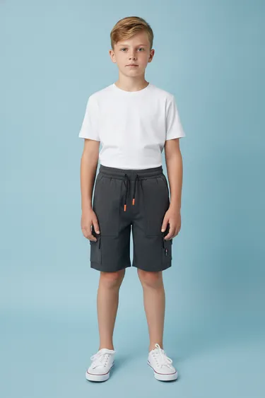 Kids Boy Shorts (Dark Grey) - Dark Grey