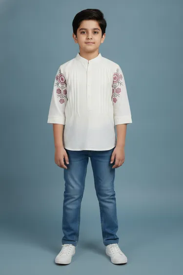 Kids Girl Tshirts & Tops (Off White) - Off White