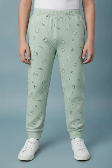Kids & Infants Track Pants & Pyjamas (Light Pista) - Light Pista