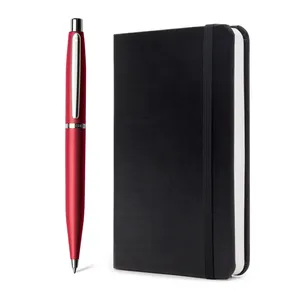 Sheaffer Gift Set VFM Ballpoint Pen with Small Notebook  Excessive Red with Chrome Trims