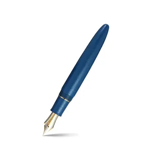Sailor Iro Miyabi I Fukaai King of Pens Fountain Pen (21K Broad) - Blue With Gold Trims