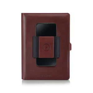 Sheaffer Superbook 12000mAh Power Bank Organizer - Brown