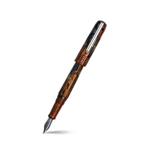 Benu Talisman Tiger's Eye Brown Fountain Pen - Fine