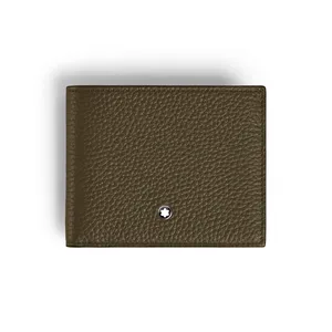 Montblanc Grain 4CC Wallet with Coin Case - Khaki
