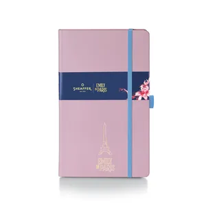 Sheaffer Emily in Paris Medium Journal 90 GSM Ink Friendly with Embossed Eiffel Tower - Pink