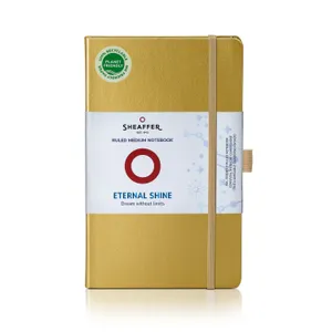 Sheaffer Eternal Shine 90 GSM Hardbound Medium Notebook - Metallic Gold