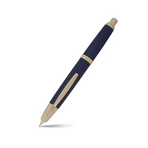 Pilot FC1500 RG Glossy Blue Capless Retractable Fountain Pen with Gold Trims-Medium
