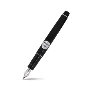 Pilot 2297 Justus 95 Black Stripe Fountain Pen with Silver Trim Fountain Pen-Medium