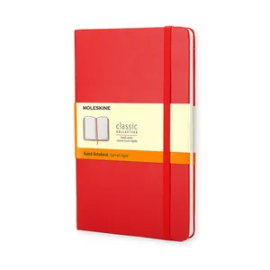 Moleskine Classic Notebook Ruled Hard Cover Large Red