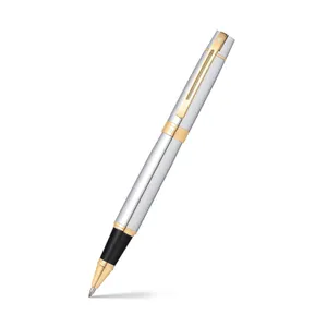 Sheaffer Gift 300 Rollerball Pen Bright Chrome with Gold Tone Trim