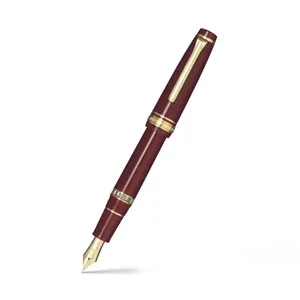 Sailor Professional Gear Realo Fountain Pen (21K Medium) - Maroon With Gold Trims