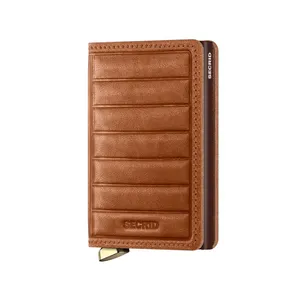 Secrid Slimwallet Embossed Lines Sei-Cognac