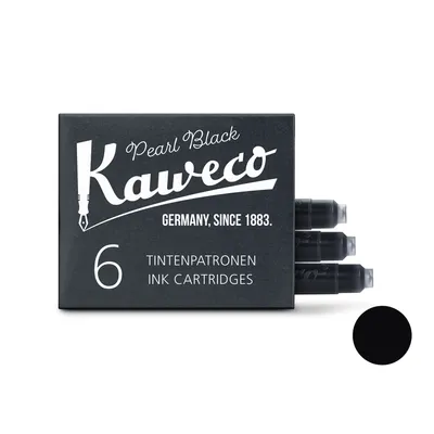 Kaweco Ink Cartridges Pack of 6 - Pearl Black
