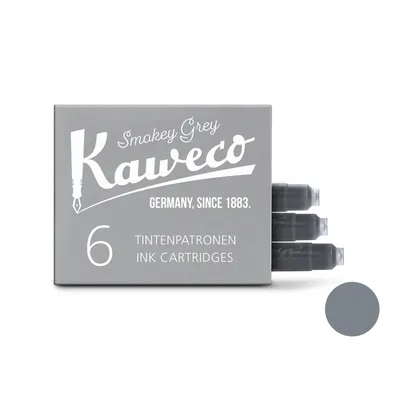 Kaweco Ink Cartridges Pack of 6 - Smoky Grey