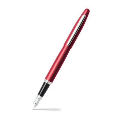 Sheaffer 9403 VFM Fountain Pen (Medium) Excessive Red with Chrome Trim